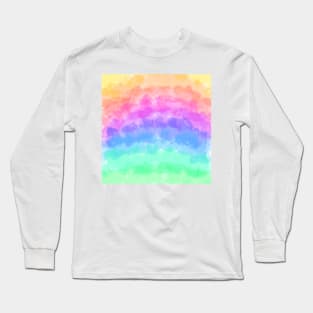 Rainbow Watercolor Background Long Sleeve T-Shirt